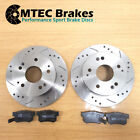 Mondeo 1.8 2.0 2.5 3.0 ST220 04-07 Rear Drilled Grooved Brake Discs MTEC Pads
