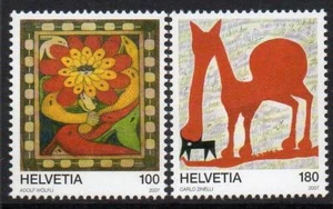 SWITZERLAND MNH 2007 SG1729-30 Outsider Art - Picture 1 of 1