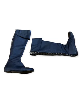 Marc by Marc Jacobs Womens Leather Back Zip Tall Boot Black Size EUR 37 Us 6.5 - Picture 1 of 6