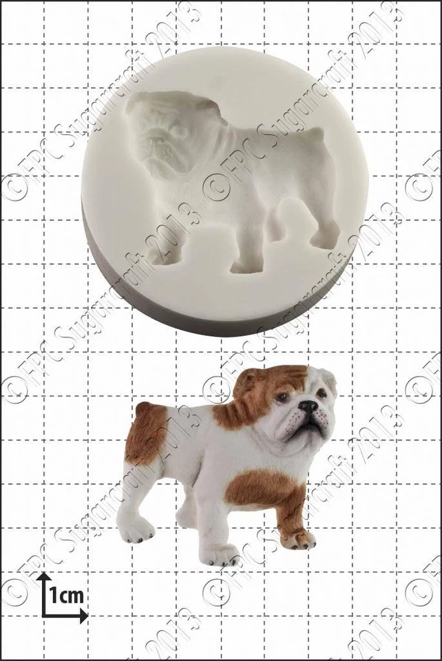 Molde de silicona Bulldog uso alimentario FPC Sugarcraft Foto 1 de 1