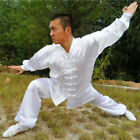 Mens Chinese Kung Fu Shirt Pants Tai Chi Wing Chun Martial Arts Suit Costume  SK