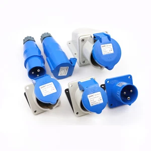 Conector de enchufe de aviación industrial 16A 32A 3 pines impermeable macho/hembra - Imagen 1 de 27