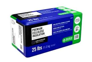 Premium Cellulose Blown-In Insulation, Fire Block Rated, Mold Resistant 25 lbs. - Picture 1 of 2