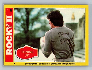 1979 Topps Rocky II #34 Tuning Up! - Sylvester Stallone - MINT - Picture 1 of 2