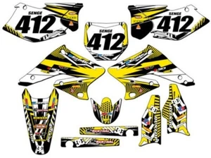 2004-2006 RMZ 250 MAYHEM Yellow Senge Graphics Kit Compatible with Suzuki - Picture 1 of 10