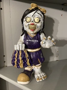 Rare Forever Collectibles BALTIMORE RAVENS GIRL TEAM ZOMBIE FIGURINE Halloween - Picture 1 of 7
