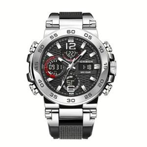 Herren Quarzuhr Wasserdicht Dual Display Digital Leuchtende Uhr Urlaub Geschenk NEU - Bild 1 von 3