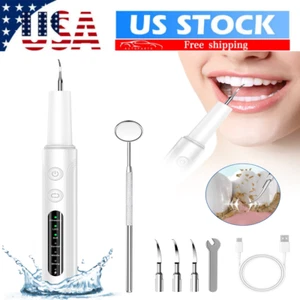 Ultrasonic Tooth Cleaner Tartar Plaque Remover Electric Dental Whiten Kit,Scaler - Picture 1 of 14