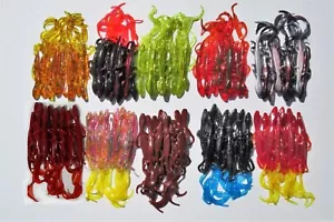 100 - 6" Plastic Lizards - 10 Different Colors - Bass Fishing Lures - Mix1 - Picture 1 of 12