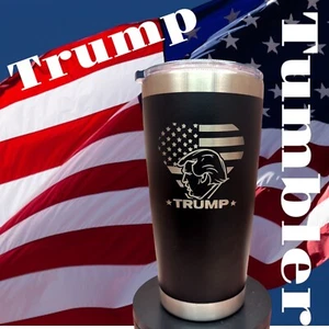 Trump 2024 20 oz - Vaso aislado láser de 2 lados - Keep America Great - MAGA - Imagen 1 de 11