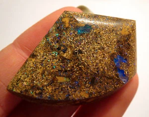 GORGEOUS HAND CUT AND POLISHED AUSTRALIAN KOROIT BOULDER OPAL - Picture 1 of 6