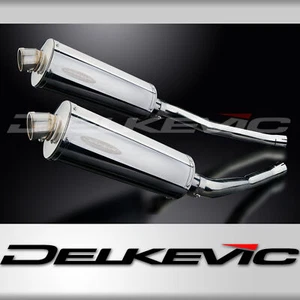 Kawasaki ZX-14 2006-2007 Delkevic Slip On 14" Oval Stainless Exhaust Muffler Kit - Picture 1 of 5