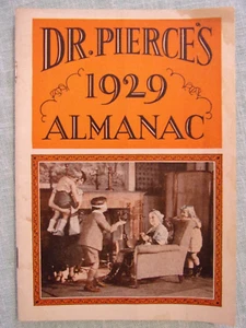 VINTAGE 1929 DR. PIERCE'S ALMANAC GREAT ARTICLES AND ADVERTISMENTS - Imagen 1 de 5
