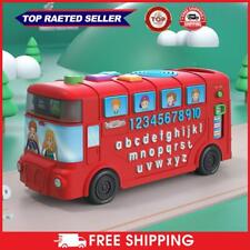 Alphadent Bus Toy with Round Handle School Bus Toy for Baby Child (Red) UK