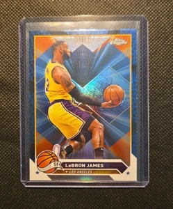 2024 Topps Chrome Basketball LeBron James #23 Blue Lakers - Picture 1 of 6