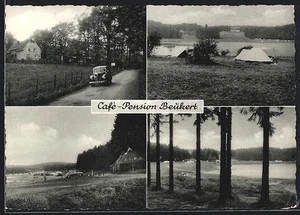 Marienheide, Ansichtskarte, Café-Pension Beukert, Inh. W. Beukert, Zeltplatz  - Picture 1 of 2