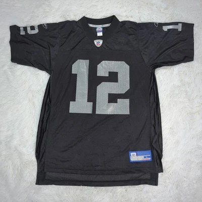 Camiseta deportiva para hombre Reebok NFL Equipment Oakland Raiders Rich Gannon 12 negra talla grande Foto 1 de 4