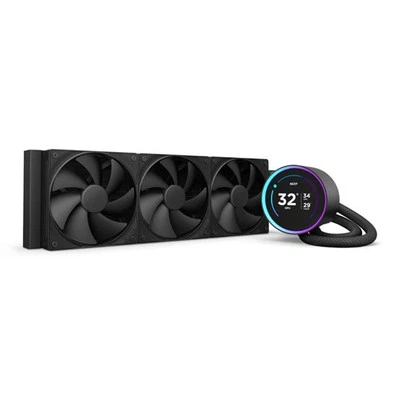 NZXT Kraken Elite 360, Black, 360mm All-In-One Hydro CPU Cooler, 3x 120 PWM Fans - Image 1 of 4