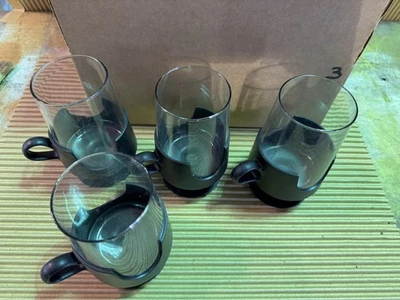 Juego de 4 tazas vintage Glas Snap Corning Foto 1 de 4