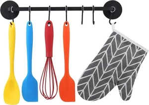 7 Hooks Magnetic Utensil Holder Untensil Rack Tool Hanger Organizer for... - Picture 1 of 7