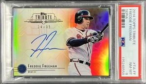 🔥FREDDIE FREEMAN 2014 Topps Tribute Sepia /35 On Card AUTO PSA 8 NEW GRADE - Picture 1 of 2