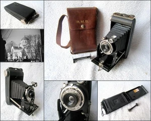Vintage Kodak Kodette II – Folding Brownie SIX-20 Camera with Leather Case - Picture 1 of 12