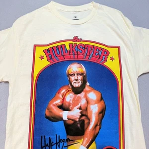 WWE Hulk Hogan The Hulkster Graphic Tee Wrestling T-Shirt Medium, nostalgia Nuova senza etichette - Foto 1 di 9