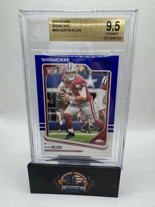 AUSTIN ALLEN 2018 PANINI SCORE BLUE SHOWCASE /99 ARKANSAS #436 BGS 9.5 - Picture 1 of 2