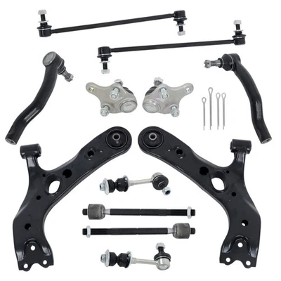 12Pc Front Lower Control Arm Ball Joint Tie Rod Kit For 2006-2018 Toyota RAV4 - Image 1 of 4