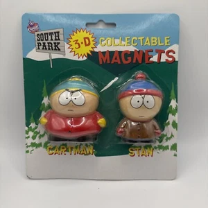 Factory Sealed South Park 1998 Vintage 3-D Kühlschrankmagnete Cartman & Stan - Bild 1 von 2