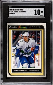 2022-23 O-Pee-Chee Premier Rookie Andrei Kuzmenko #P-100 Graded SGC 10 Mint - Picture 1 of 2