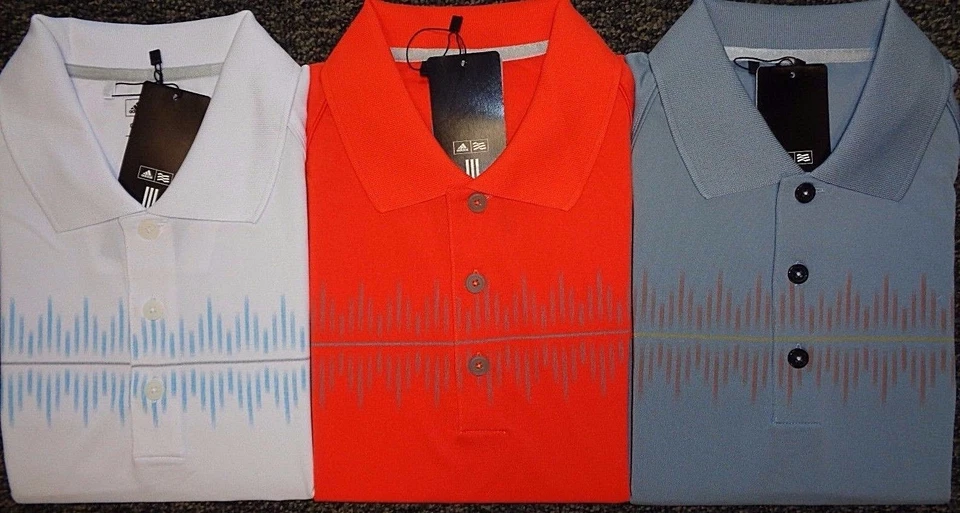 NUEVA CAMISA POLO DE GOLF PARA HOMBRE ADIDAS S/S CLIMACOOL ESTAMPADO PULSO, ELIGE COLOR Y TALLA, $80 Foto 1 de 1