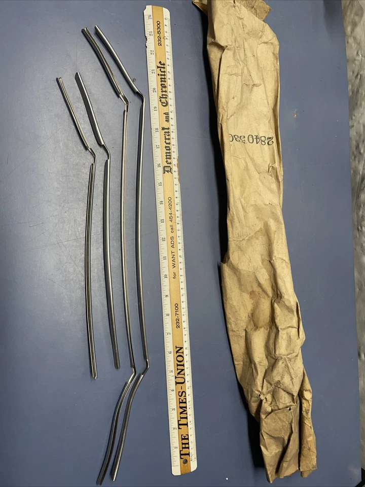 NOS OEM 1967 1968 Chrysler 300 New Yorker Newport Door Edge Protectors 2840530 - Image 1 of 4
