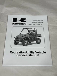 Service Shop Repair Manual 2010-2013 Kawasaki Teryx 750 FI 4x4 LE Sport KRF750 - Picture 1 of 5