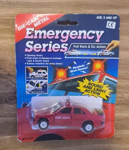 Vintage 90s WELLY Emergency Series MERCEDES Pull Back NOS - Picture 1 of 1