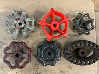 老式水/气阀手柄水龙头旋钮蒸汽朋克工业-6组 — 第 1/2 张图片