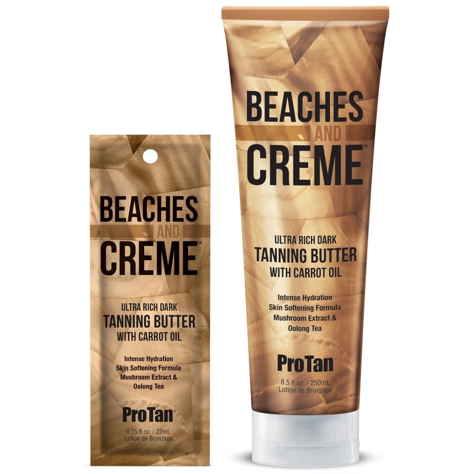 Pro Tan Beaches and Creme Cream Dark Tanning Butter Carrot Oil sunbed lotion