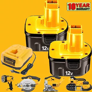 12 Volt For DEWALT DC9071 12V Battery /Charger DW9071 DW9072 DC9740 Replacement - Picture 1 of 13