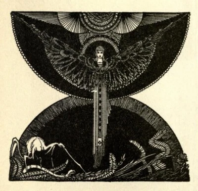 Faust Harry Clarke 1925 Dark Gothic Illustration Art Nouveau Archival Print - Image 1 of 2