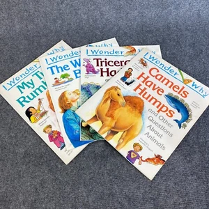 I Wonder Why 4 x Large 1990s Paperback Children's Book Bundle Science Animals - Picture 1 of 13