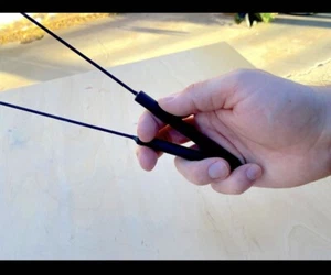 18" Puppet Arm Rods with Loop Ends - All Black And Rubberized Professional - Picture 1 of 3