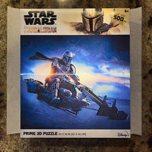 Star Wars The Mandalorian Prime 3D Jigsaw Puzzle 500 Pieces 24 x18 Disney - Picture 1 of 6