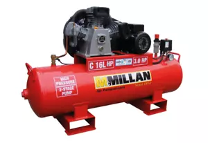 Portable Eletric Compressor AF-Series ABAC Pumps / Belt Drive 240V - Picture 1 of 5