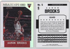 2015-16 Panini NBA Hoops Silver /299 Aaron Brooks #5