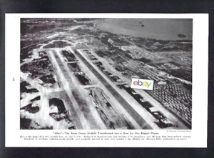 GUAM AGANA AIRPORT UMGEWANDELT ZUM FLIEGERHORST B-29 & C-54 1946 NGEO BILD - Bild 1 von 1