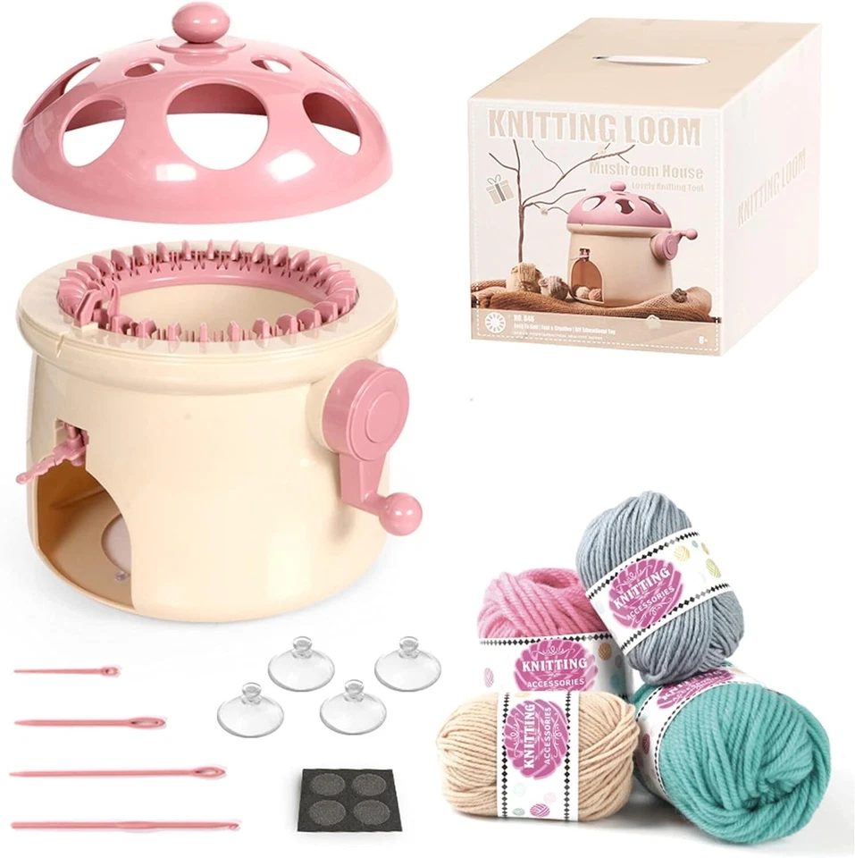 New -- Knitting Machine, 32 Needles Knitting Loom Smart Knitting Board Rotating - Image 1 of 4