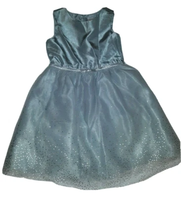 Gymboree Girl 6 Holiday Dress Silver Sparkle Special Occasion Christmas Portrait - Image 1 of 4