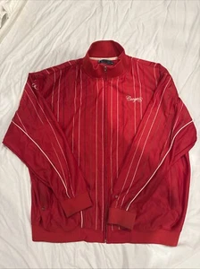 Coogi Men’s Jacket Size 4XL Striped Red Embroidered Vintage 90s RARE - Picture 1 of 23