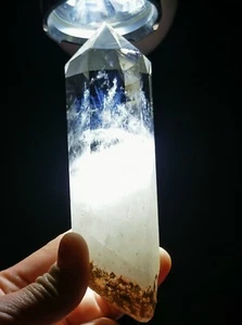 Lemurian "Blue Angel Feathers" Quartz Natural Point Crystal Rough Healing - Picture 1 of 8