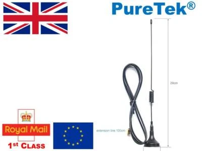 PureTek® 868 MHz antenna aerea magnetica 3,5 dBi LoRa LoRaWAN SMA  - Immagine 1 di 4
